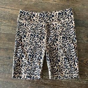 J Crew Patterned High Waist Bike Shorts XL